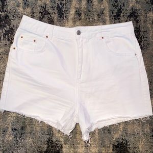 TopShop Moto High Rise Cutoff Shorts